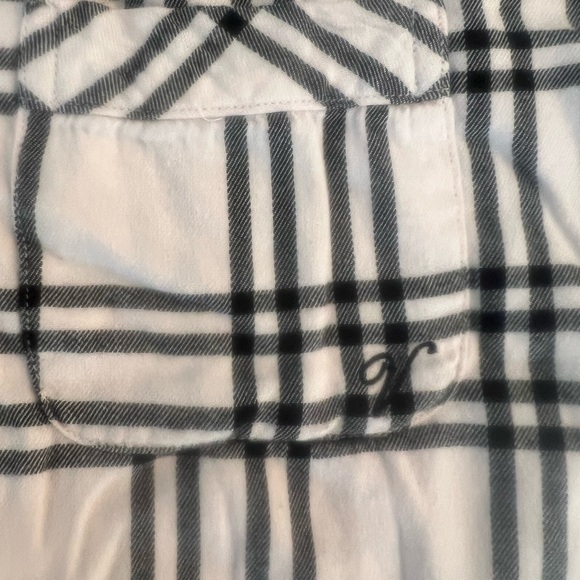 Victoria Secret Short Pajama Set Pink Gray Plaid Size Medium EUC - Picture 7 of 15